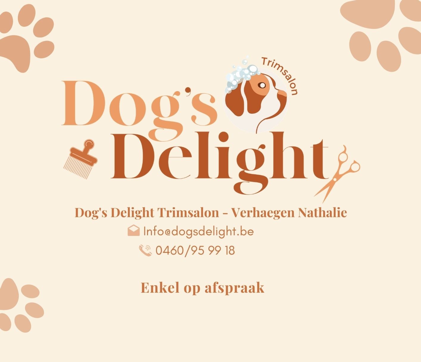 hondentrimmers Zoersel | Trimsalon Dogs Delight